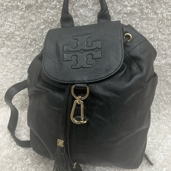 Tory Burch Leather Drawstring Backpack main image 15